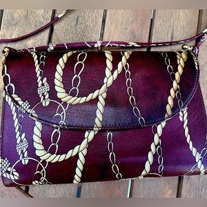 Mid century modern Koret bag horsebit theme leather